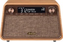 Sangean WR-201D, radio DAB+ / FM-RDS, Bluetooth, AUX Radio de sobremesa de madera premium cerezo natural