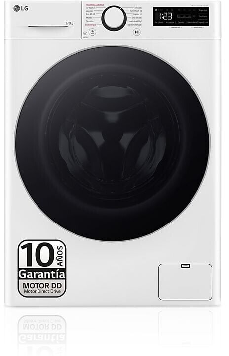 LG F4DR6009A1W, lavadora secadora inteligente AI Direct Drive TM, Turbowash 360º, 9/6kg, 1400rpm, serie 600, clase A