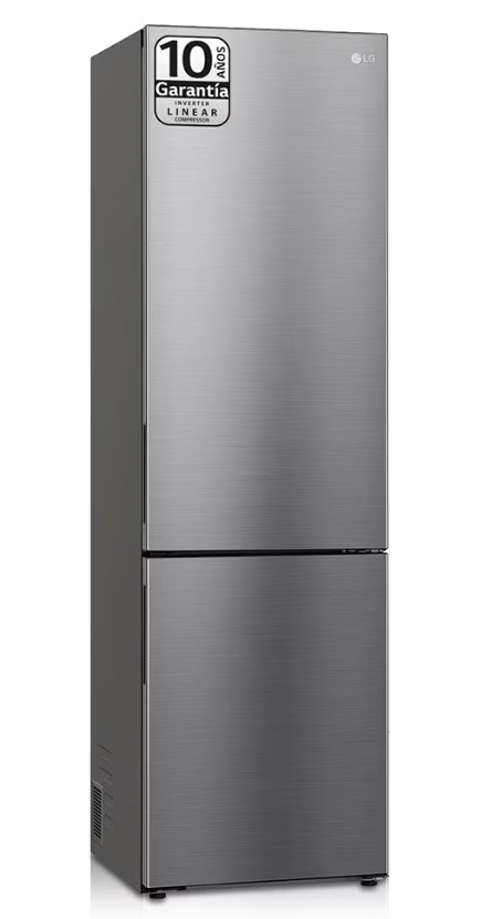 LG GBP62PZNAC, frigorífico combi, Door Cooling+, NatureFRESH, inox, serie P-600, clase A