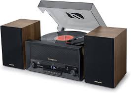 Muse MT-120 MB Microsistema estéreo con Altavoces, Madera/Negro