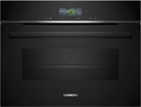 Siemens CM724G1B1, Horno compacto con microondas, iQ700, negro