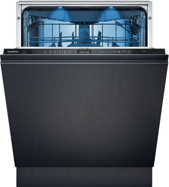Siemens SX65ZX07CE, lavavajillas integración 60cm, clase B, 3ª bandeja, secado Zeolitas, XXL, negro, iQ500