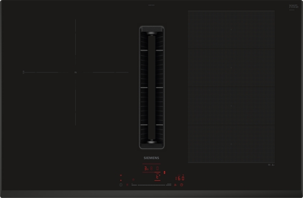 Siemens EX851HJ26E, placa con extractor integrado 80cm, inducción, flex inducción, zona 28cm,  iQ700