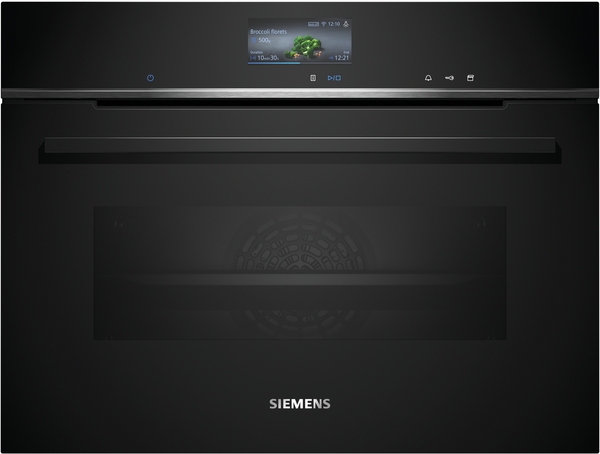 Siemens CS736G1B1, horno compacto 100% vapor, display TFT touch Plus, iQ700, negro