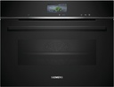 Siemens CS736G1B1, horno compacto 100% vapor, display TFT touch Plus, iQ700, negro