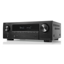 Denon Receptor AVR-X1800H, 7.2 canales, 120 W por canal, transmisión inalámbrica a través de HEOS incorporados, WiFi y Bluetooth, compatible con Dolby Vision, HDR10+
