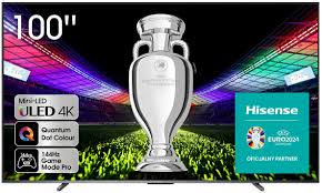 Hisense 100E7NQ Pro - QLED Gaming TV, 100" Televisor, VRR 144Hz HSR 240 fps, AMD Freesync Premium Pro, HDR Total, Dolby Vision IQ & Dolby Atmos
