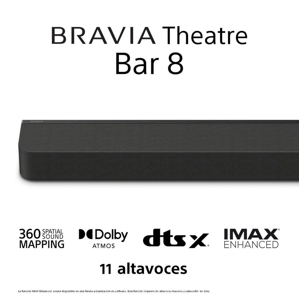 Sony HTA8000, BRAVIA Theatre Bar 8, 360 Spatial Sound Mapping, Dolby Atmos®/DTS:X®