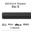 Sony HTA8000, BRAVIA Theatre Bar 8, 360 Spatial Sound Mapping, Dolby Atmos®/DTS:X®
