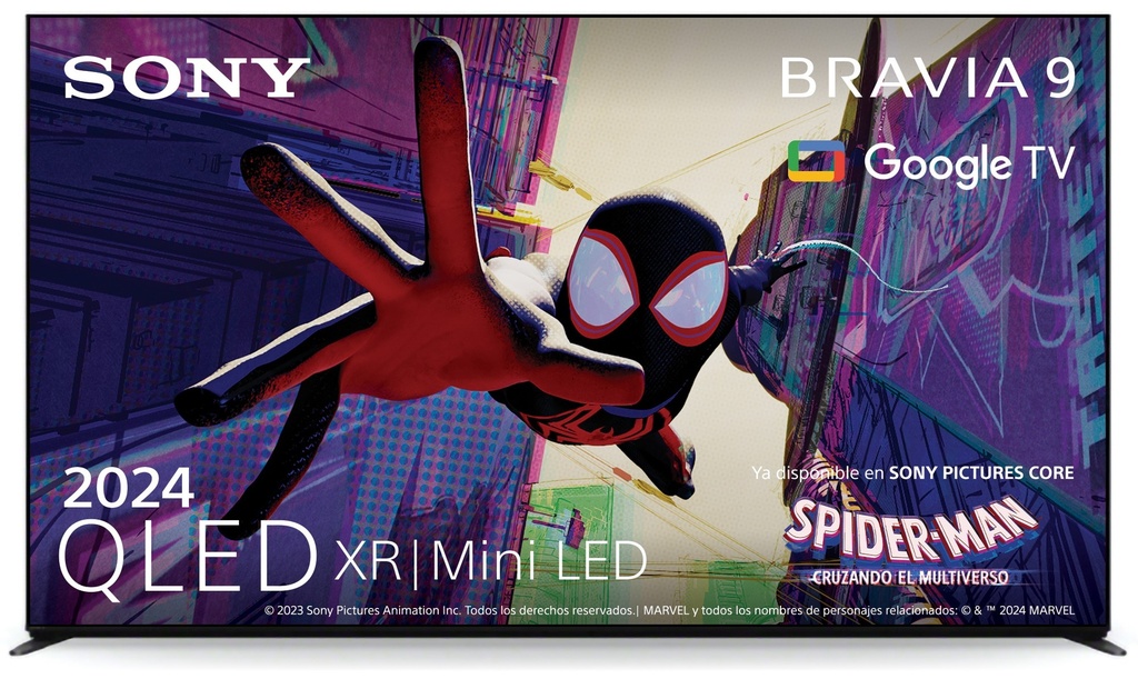 Sony K75XR90, Bravia 9, QLED Mini LED, 4K Ultra HD, Google TV