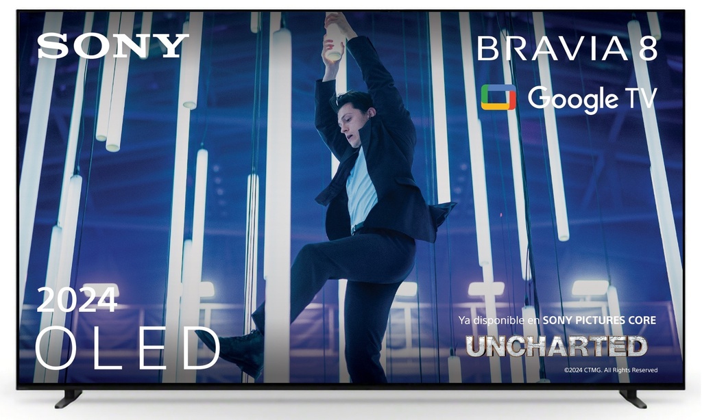 Sony K77XR80, BRAVIA 8, XR Processor, OLED,  4K Ultra HD, Alto rango dinámico, Smart TV