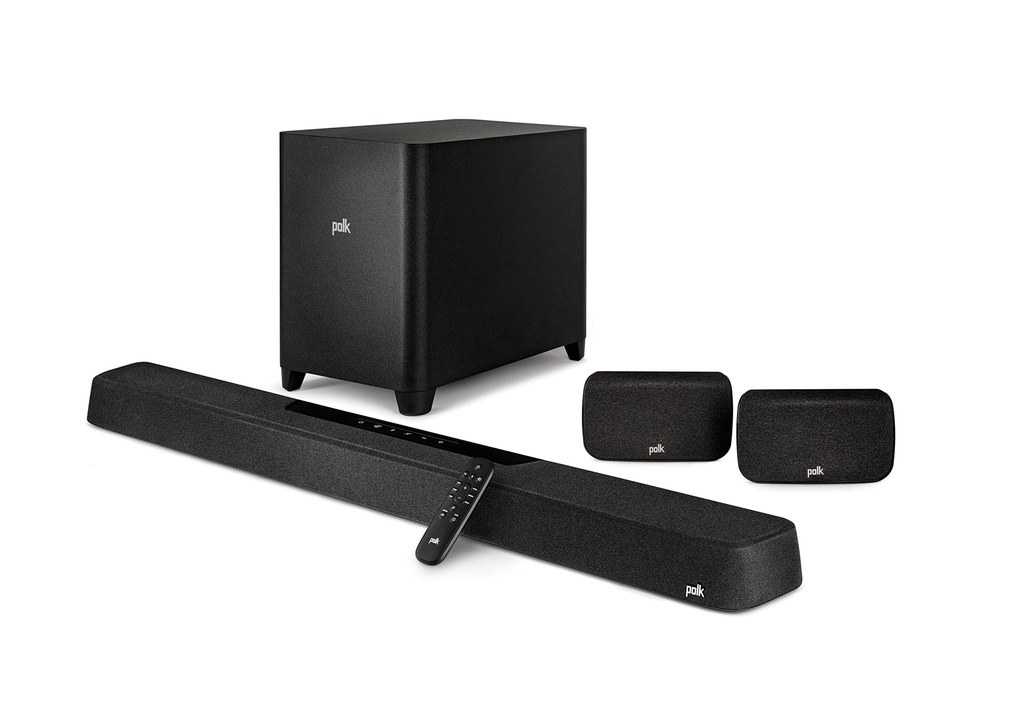 Polk, Magnifi Max AX SR, Barra de sonido 7.1.2, con subwoofer inalámbrico
