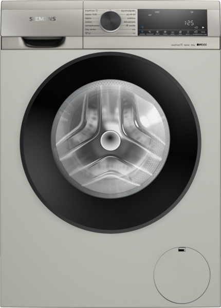 Siemens WG56G2ZXES, lavadora de carga frontal, 10 kg, 1600 r.p.m., acero antihuellas, iQ500