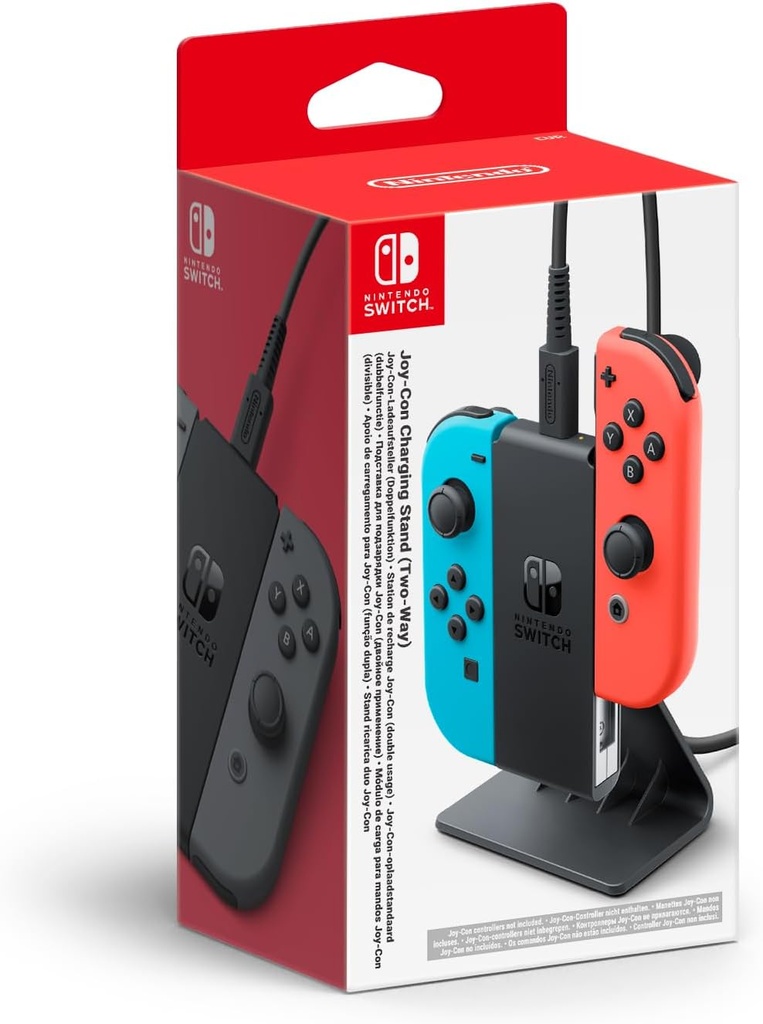 Nintendo, estación de carga Joy-Con, con cable de carga incluido