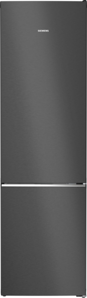 Siemens KG39NSBBF frigorífico combinado de libre instalación, puerta de cristal, negro, 203 x 60 cm, iQ700, clase B