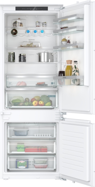 Siemens KB96NVFE0, frigorífico combinado integrable, inox, not frost, 194 x 71 cm, iQ300, clase E