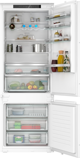 Siemens KB96NVSE0, frigorífico combinado integrable, inox, no frost, 194 x 71 cm, iQ300, clase E