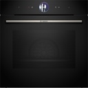 Bosch HRG7361B1, horno multifunción con vapor, AirFry, sonda térmica, cristal negro, serie 8