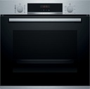 Bosch HRA574BS0, horno multifunción con vapor, cristal negro y acero inox, serie 4