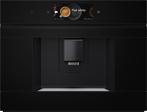Bosch CTL7181B0, centro de café gourmet , presión 19 bares, cristal negro, serie 8