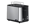 Braun HT101BI, tostadora, 900w, 2 rebanadas, 8 niveles de tostado, inox