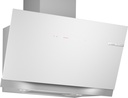 Bosch DWK91LT20, Campana decorativa inclinada, ancho 90 cm, cristal blanco, serie 8