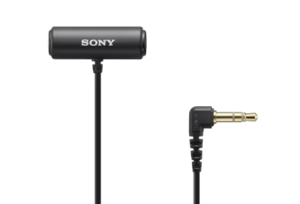 Sony ECM-LV1, Micrófono estéreo de solapa, miniconector 3,5 mm, compacto y discreto, clip 360º
