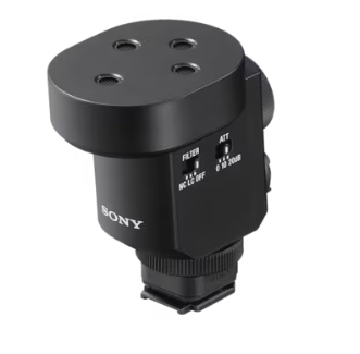 Sony ECM-M1, Micrófono direccional, ocho modos, dial intuitivo, 0.082 kg