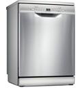 Bosch SMS2HMI04E, lavavajillas libre instalación, ancho 60 cm, 3ª bandeja, clase D, inox, Serie 2