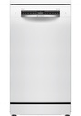 Bosch SPS4EMW61E, lavavajillas libre instalación, ancho 45 cm, 3ª bandeja, clase D, inox, Serie 4