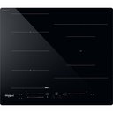 Whirlpool WF S9860 , Placa de inducción , 3 fuegos, controles frontales, zona FlexiCoo, FlexiSidek