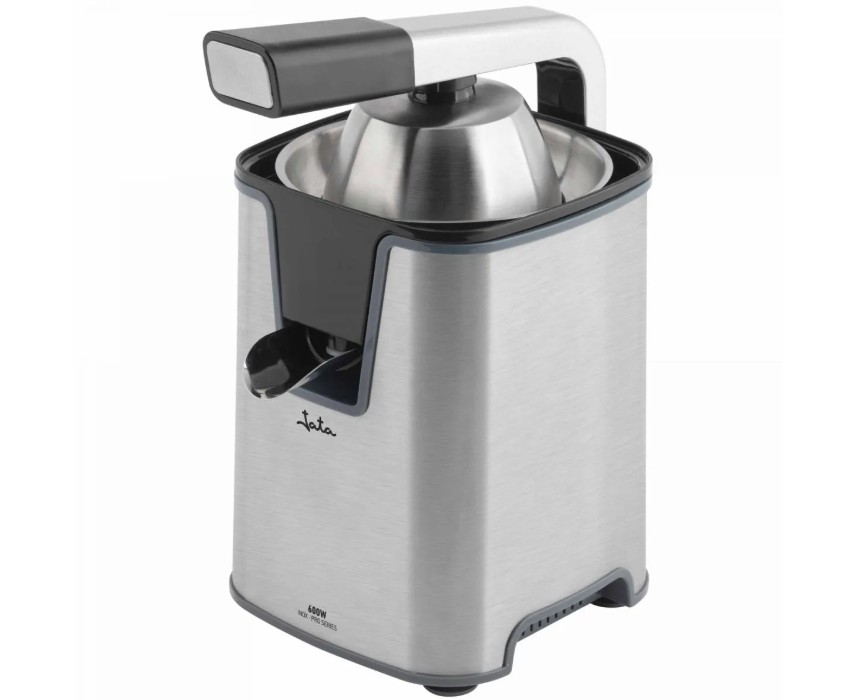 Jata JEEX1155, exprimidor inox con brazo, motor profesional, 600w, sistema antigoteo