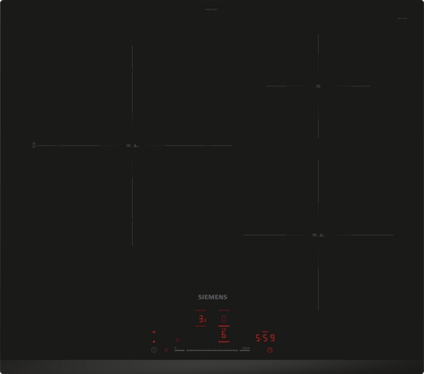 Siemens EH631HCC1E, Placa de inducción, 60cm, Home Connect, fryingSensor Pro, iQ100