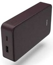 Hama 00201712, Batería Externa,10.000 mAh , carga rápida, USB A, USB C, Morado burdeos