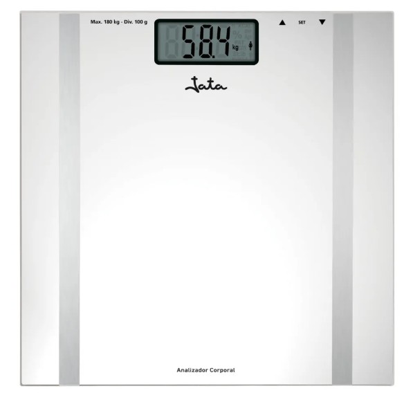 Jata 532, báscula de baño inteligente, analiza 6 funciones, capacidad 180kg,