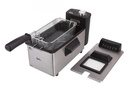 Jata FR680, freidora de aceite 3,2 litros, tapa con visor y filtro, acero inox, malla Filtra Plus