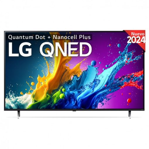 LG 50QNED80T6A, TV QNED 50" UHD 4K, procesador inteligente 4K α5, Smart TV, DVB-T2 (H.265), negro