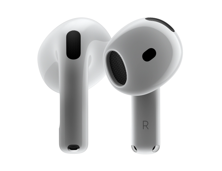 Apple AirPods 4 (2024 4ª gen), Inalámbricos, Bluetooth®, Estuche de carga USB‑C, Chip H2, Siri, USB-C, Blanco