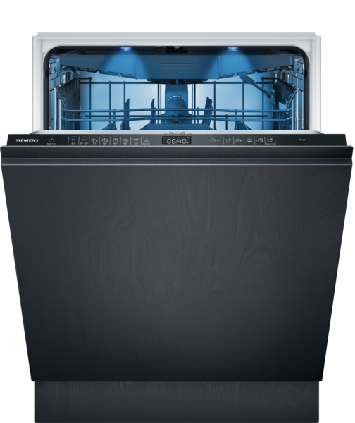 Siemens SX75ZX07CE, lavavajillas integración XXL, 86,5cm, puerta deslizante, negro, secado zeolitas, clase B, iQ500