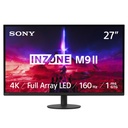 Sony INZONE M9 II, SDM27U9M2, Pantalla 27" 4K IPS, Frecuencia de hasta 160Hz  Perfecto para PS5