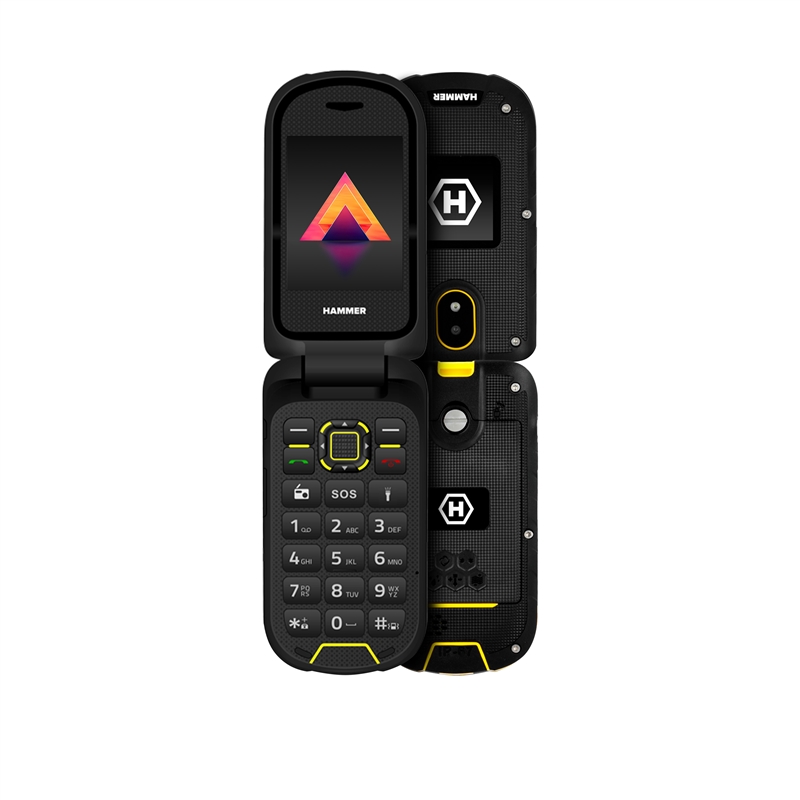 Telefono ruggerizado HAMMER BOW 4G LTE, Pantalla 2,4", Resistecia a barro, agua, polvo, caidas, Batería 1200mAh