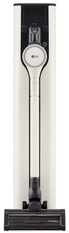 LG A9T PRIME1C, aspirador escoba, todo en 1, 260w de succión, sistema autovaciado, blanco y negro