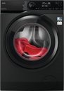 AEG LFR7394V4B, lavadora carga frontal, acero negro, 9kg, 1400rpm, clase A
