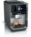 Siemens TP715R01, cafetera superautomática, EQ700 classic, negro y gris, depósito de agua extraíble