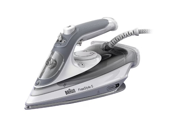 Braun SI 5078 GY, plancha de vapor TexStyle 5, FreeGlide 3D, Smart iCare, 2800w, color gris