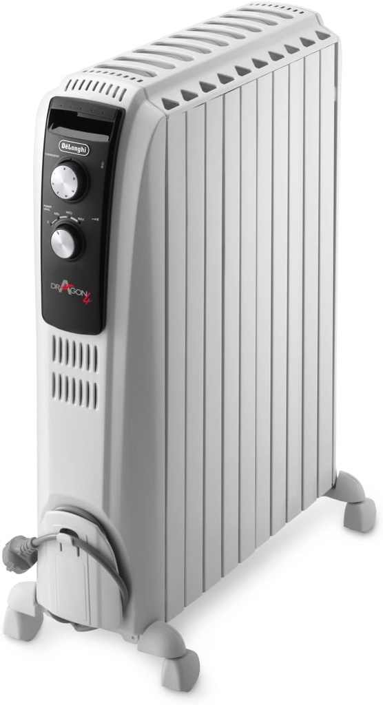 DeLonghi TRD41025, radiador de aceite dragon 4, 2500w, 10 elementos