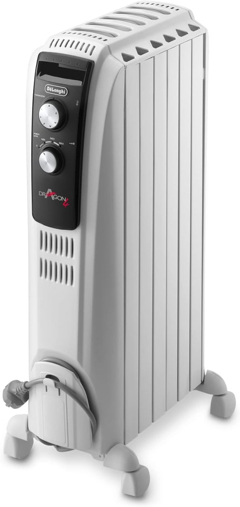 DeLonghi TRD40615, radiador de aceite dragon 4, 1500w, 6 elementos