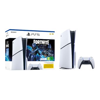 Videoconsola Play Station 5 Slim, Tecnología imagen 4K HDR,  Capacidad 1TB, Con Disco, 120 Hz, + FORNITE
