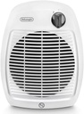 DeLonghi HVA1120, calefactor rápido, 2000w, 20x20cm, protección antigoteo, blanco