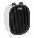 Midea NF20-20AW, calefactor compacto, 2000w, 2 niveles de calor, termostato regulable, color blanco